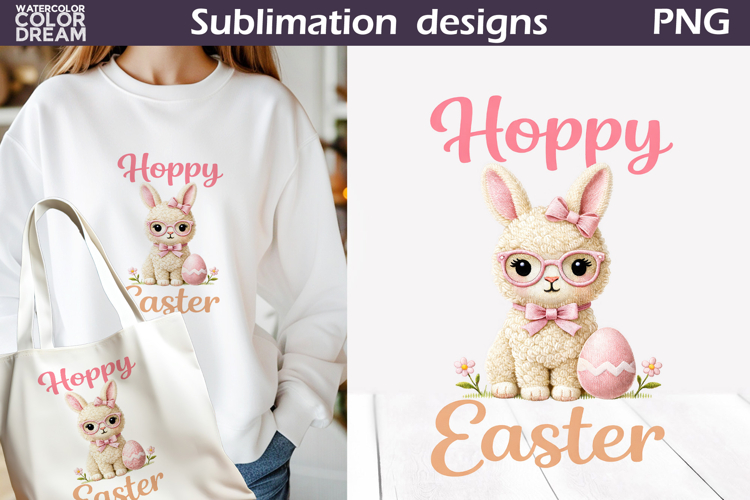 Cute Animals Easter | Bunny Egg Sublimation