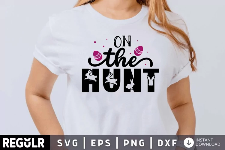 On the hunt SVG, Kids Easter SVG Design