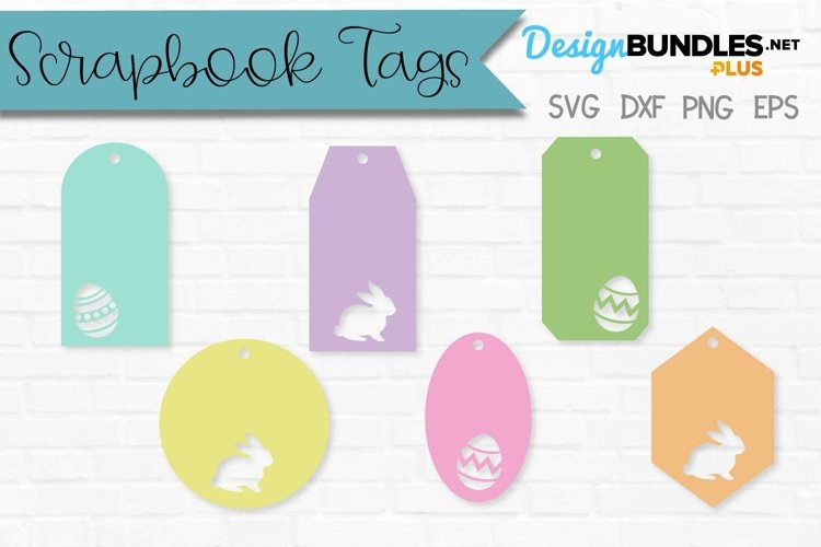 Easter Tags Scrapbook Kit | Easter Bunny Gift Tag