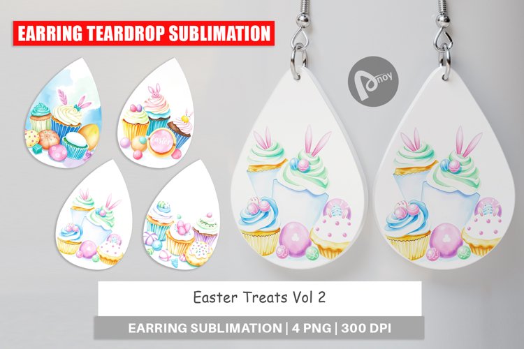 Earring Teardrop Easter Treats example image 1