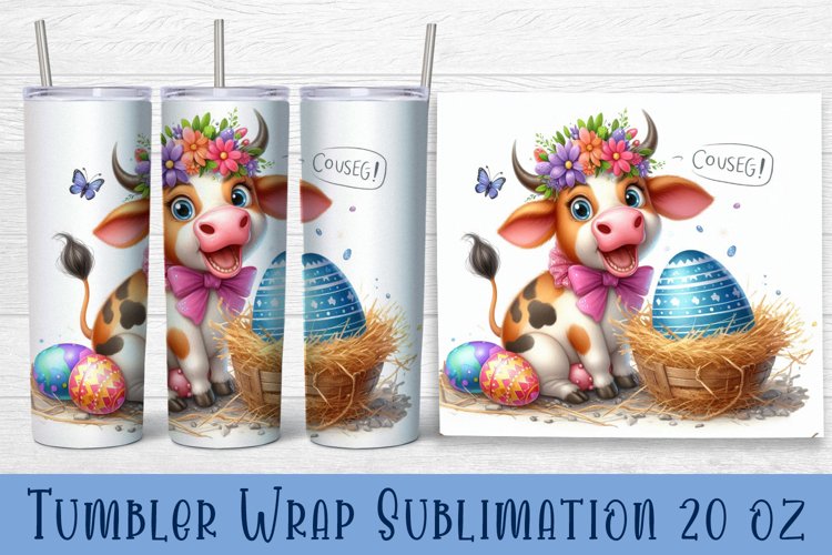 Sarcastic animal Tumbler Wrap| Easter Design