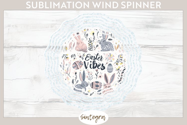 Easter Vibes v1 Wind Spinner Sublimation example image 1
