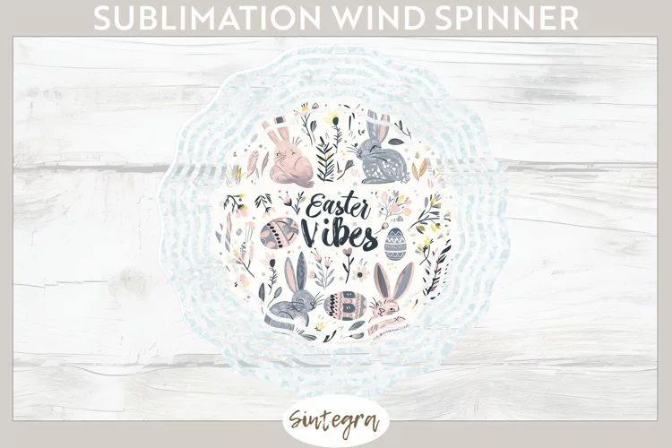 Easter Vibes v1 Wind Spinner Sublimation