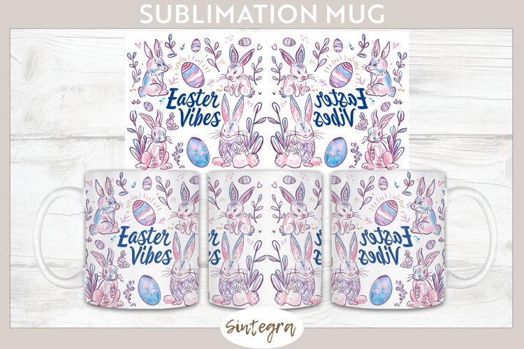 Easter Vibes v3 Mug Wrap Sublimation