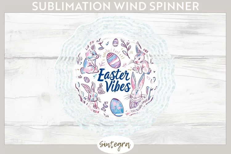 Easter Vibes v3 Wind Spinner Sublimation