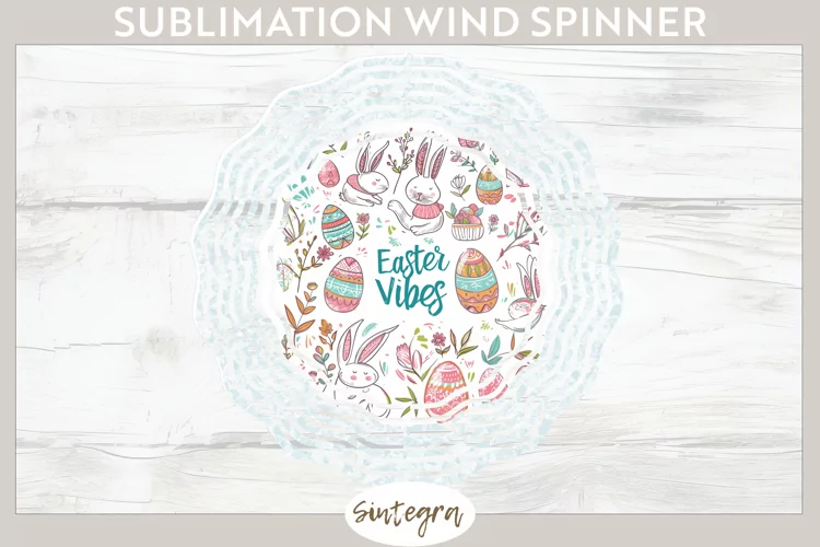 Easter Vibes v6 Wind Spinner Sublimation