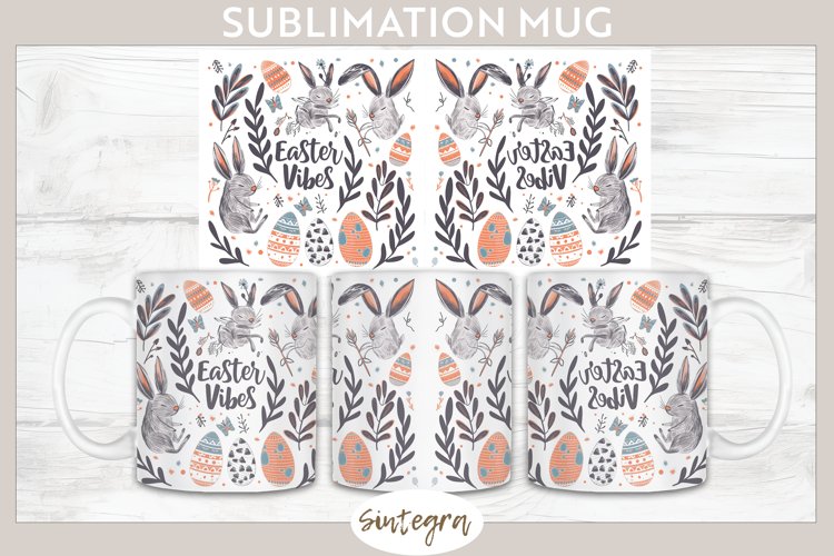 Easter Vibes v7 Mug Wrap Sublimation