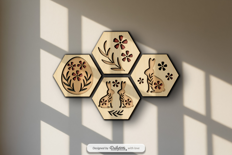 Easter Wall Decor Layered Laser Cut SVG