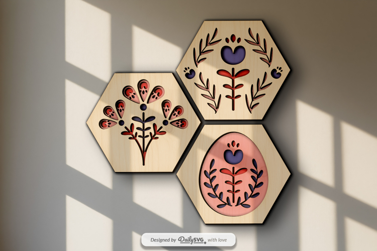 Easter Wall Decor Layered Laser Cut SVG