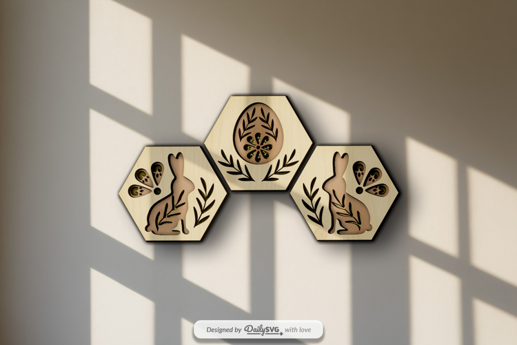 Easter Wall Decor Layered Laser Cut SVG