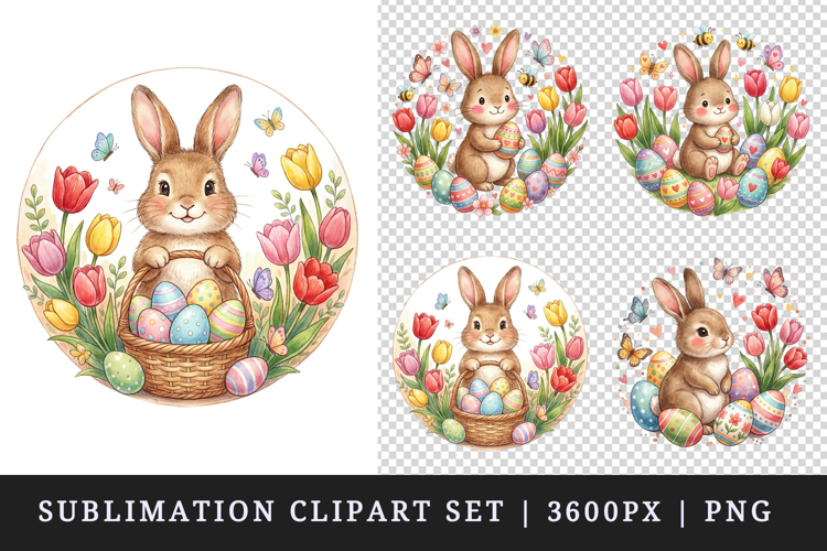 Easter clipart printable sublimation design png
