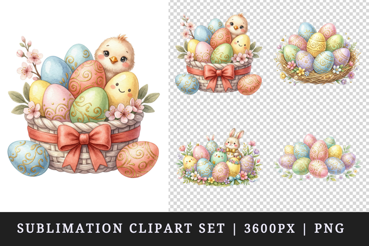 Easter clipart printable sublimation design png