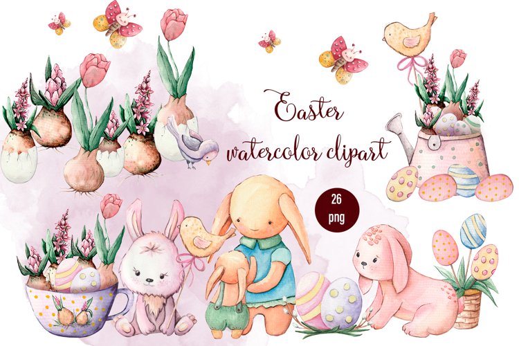 Easter Watercolor Clipart Image 11