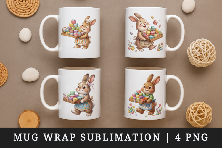 Easter mug wrap printable sublimation design