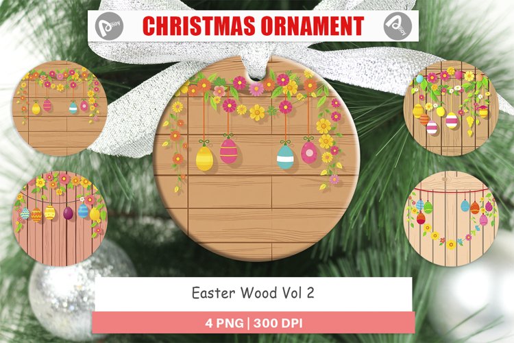 Christmas Ornaments Easter Wood example image 1