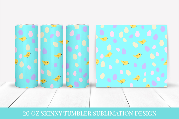 Easter Tumbler Wrap Sublimation. Easter Tumbler Design 026