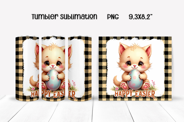 Cute Easter animal tumbler sublimation | Spring tumbler PNG
