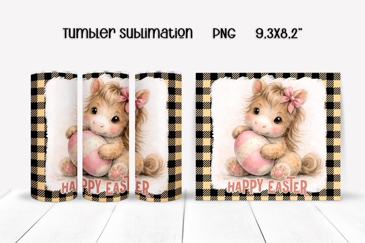 Cute Easter animal tumbler sublimation | Spring tumbler PNG