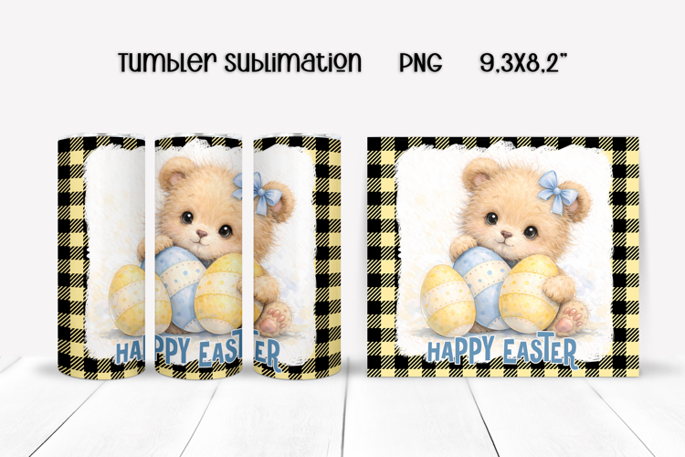 Cute Easter animal tumbler sublimation | Spring tumbler PNG