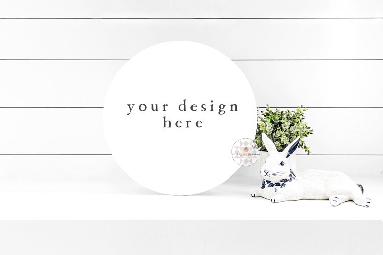 Blank Rustic Door Sign | Farmhouse Easter Theme example image 1