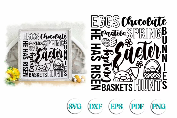 Easter Subway Sign SVG Cut file