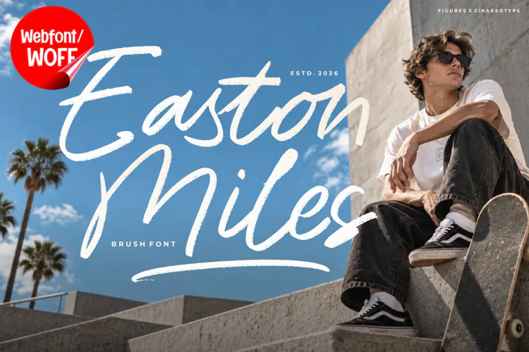 Easton Miles Elegant Brush Script Webfont for Stylish Websit