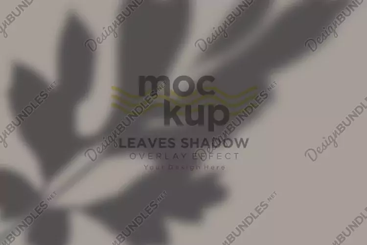 Leaves Shadow Overlay Effect Mockup