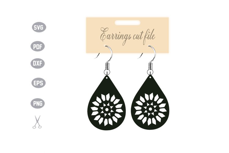 Earrings Template SVG