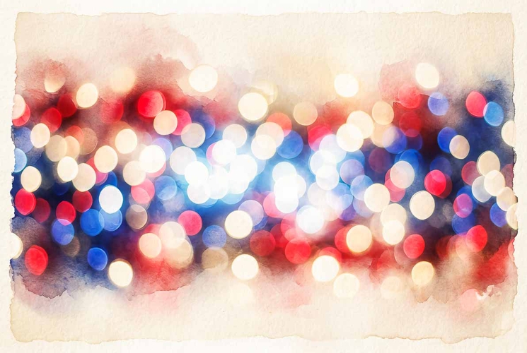 4th of July Independence Vintage Flag
