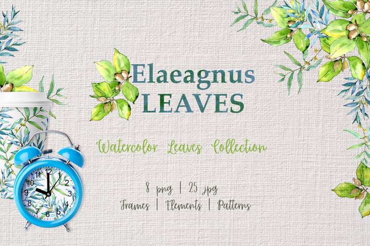 Watercolor Leaves Clipart Image 11