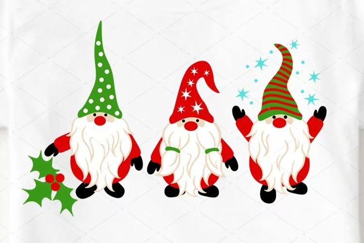 Christmas Gnomes svg Winter Snow Holidays clipart Cricut png