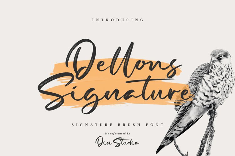 Dellons Signature-Elegant Brush Font example image 1