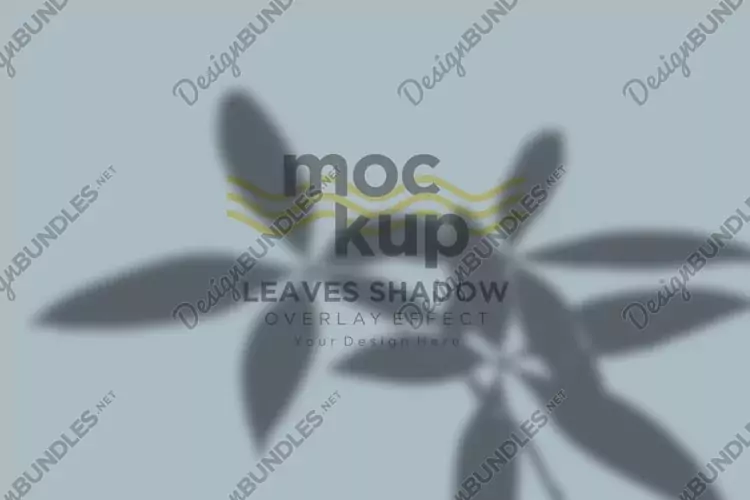 Leaves Shadow Overlay Effect Mockup