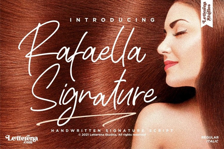 Rafaella Signature - Signature Script Font example image 1