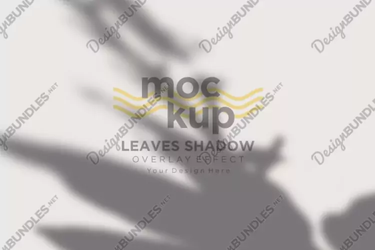 Leaves Shadow Overlay Effect Mockup
