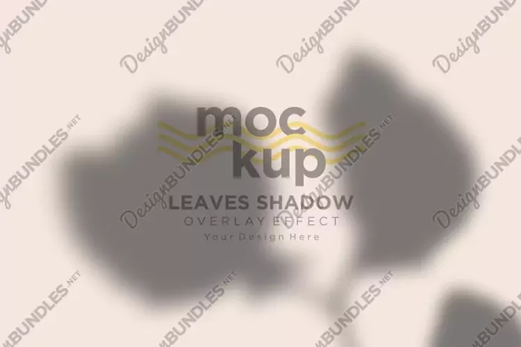 Leaves Shadow Overlay Effect Mockup
