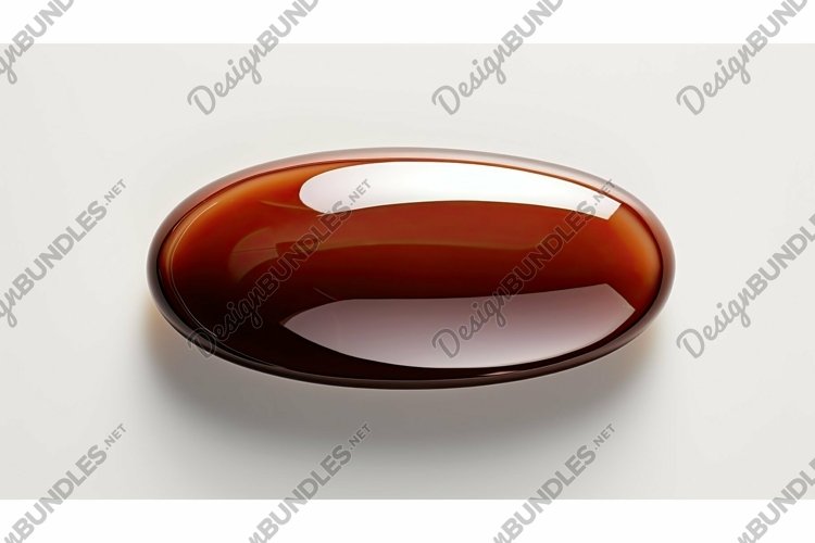 glossy brown capsule example image 1