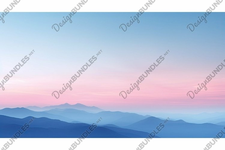 Mountain Range Clipart Image 7
