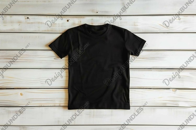 Black Tshirt Mockup Image 10