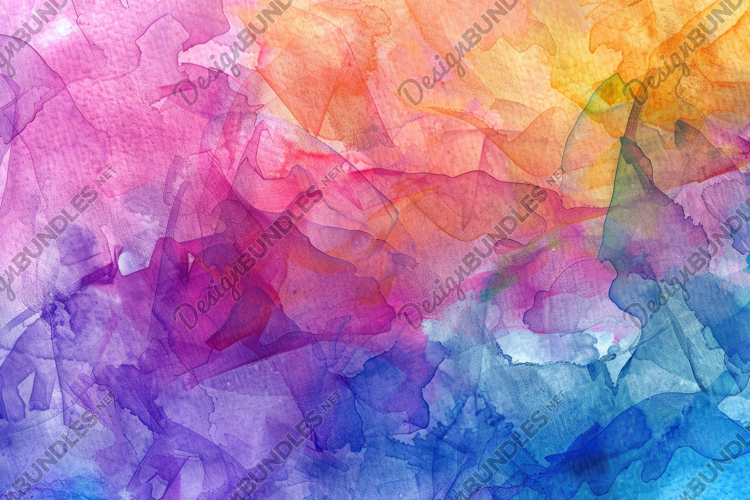 Multicolored Abstract Watercolor Background Wallpaper