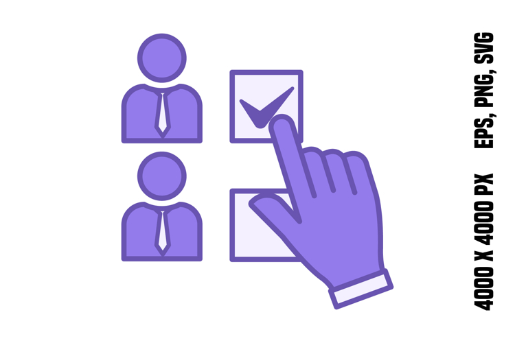 Colored Voting Icon