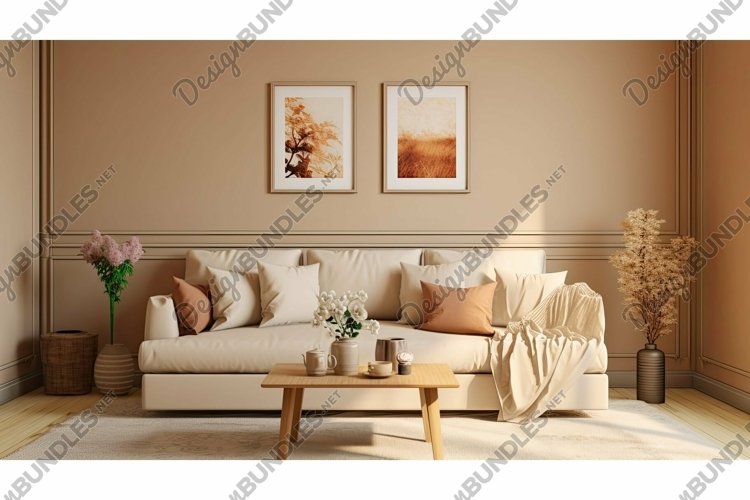 interior room biege background example image 1