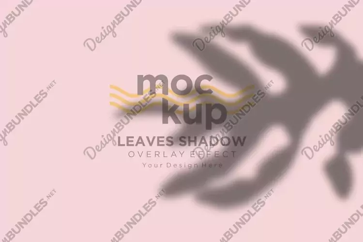 Leaves Shadow Overlay Effect Mockup