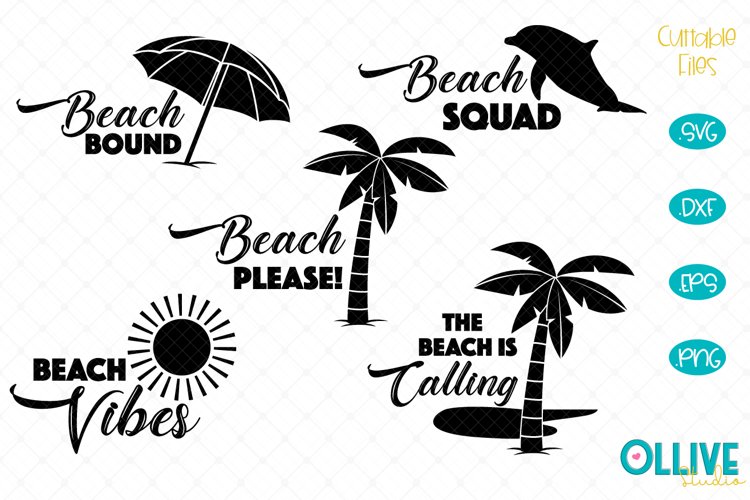 Beach Quotesbeach SVG Bundle example image 1