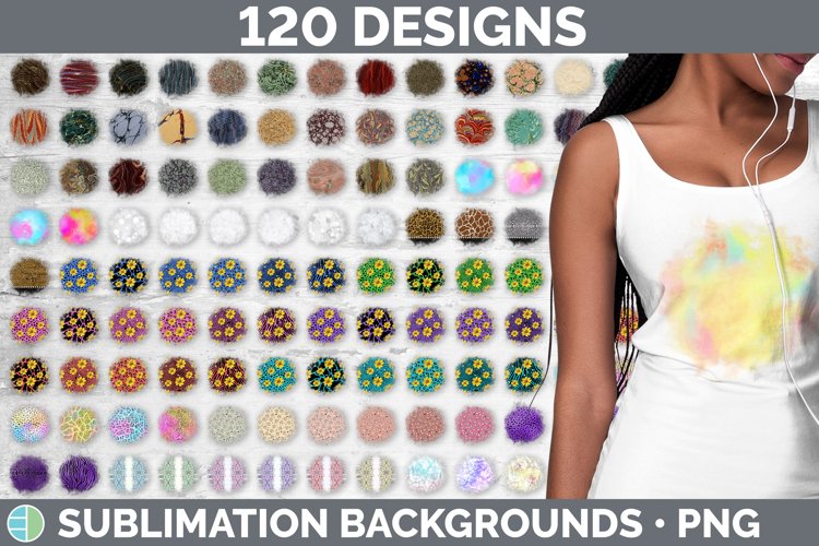 Grunge Sublimation Background Designs | Sublimation Bundle example image 1