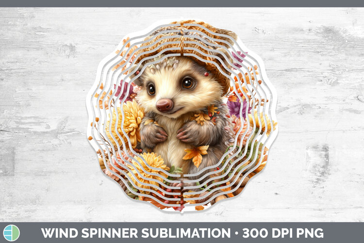 Pangolin Wind Spinner Safari Knit Hat Sublimation Spinner De example image 1