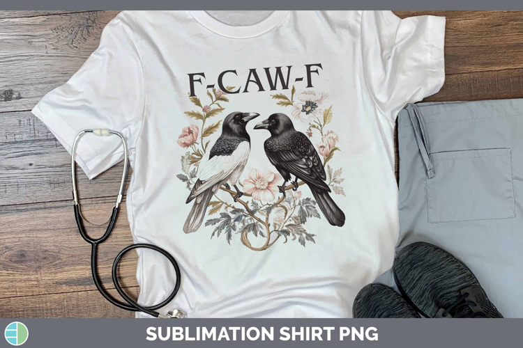 F-Caw-F Crow Shirt Sublimation Design