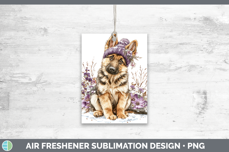 German Shepherd Dogs 02 Winter Knit Hat Air Freshener Sublim