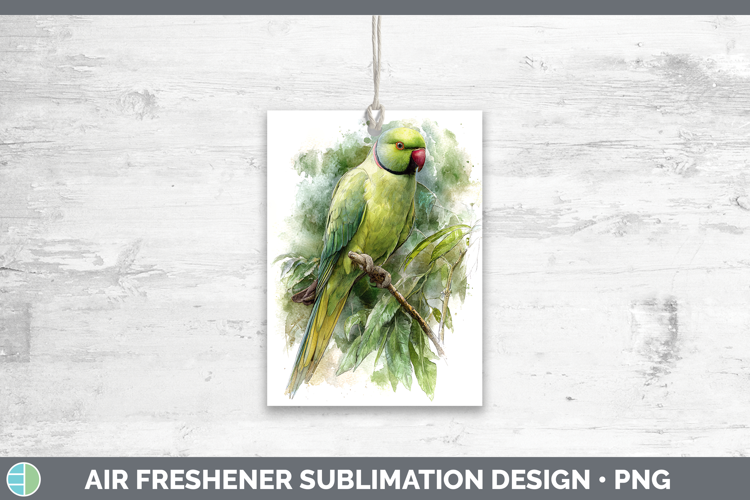 Roseringed Parakeet Parrot Botanicals Air Freshener Sublima
