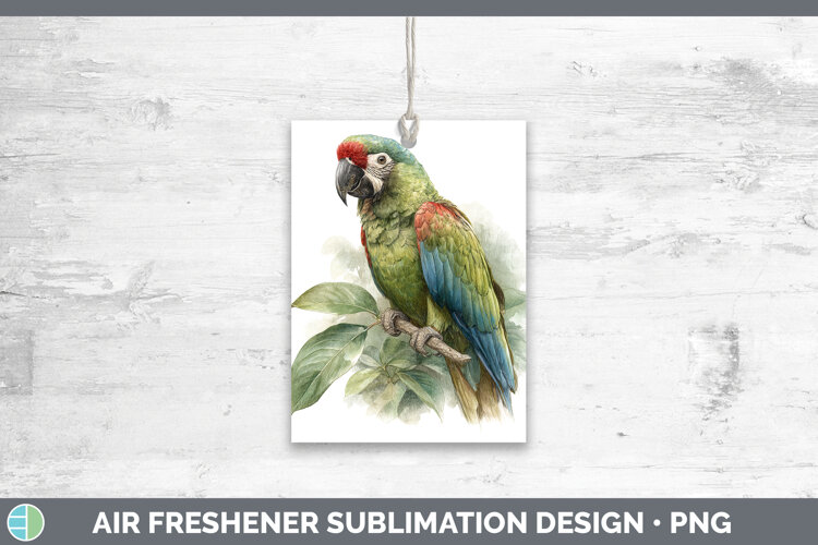 Redshouldered Macaw Parrot Botanicals Air Freshener Sublima example image 1